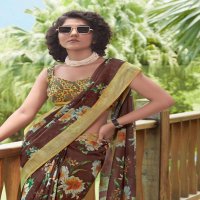 SILVER MULTY DELIGHT VOL 3 BY SHVETAMBAR CREATION LINEN SAREE EXPORTS