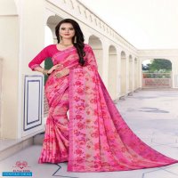 Mansarover Mahalaxmi Wholesale Chiffon Printed Indian Sarees