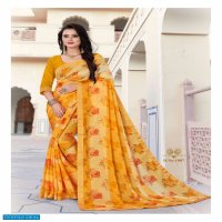 Mansarover Mahalaxmi Wholesale Chiffon Printed Indian Sarees