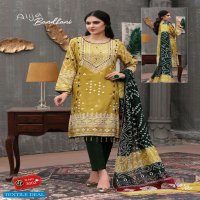 Keval Fab Alija B Bandhani Nx Wholesale Lawn Cotton Dress Material