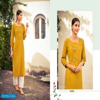 Kivi Octavia Vol-10 Wholesale Lining Silk With Handwork Kurtis