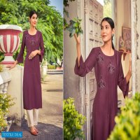 Kivi Octavia Vol-10 Wholesale Lining Silk With Handwork Kurtis