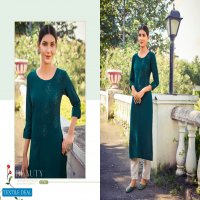 Kivi Octavia Vol-10 Wholesale Lining Silk With Handwork Kurtis