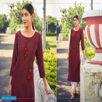 Kivi Octavia Vol-10 Wholesale Lining Silk With Handwork Kurtis