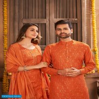 Banwery Royal Couple Vol-7 Wholesale Full Stitched Women And Mens Wear Collection