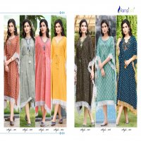 Rangjyot Fine Wholesale Designer Kaftan Kurtis