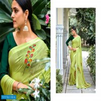 5D PRESENT ROSHNI CHIFFON WEAVING BRIGHT FANCY SAREES