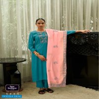 RIWAYAT BY FOUR BUTTONS VISCOSE SILK FULL STITCH KURTI PANT WITH DUPATTA