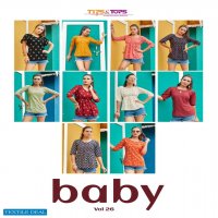 TIPS & TOPS BABY VOL 26 RAYON PRINTED LADIES SHORT TOPS