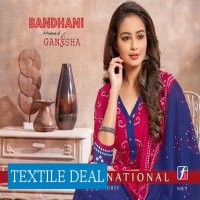 Ganesha Bandhani Vol-5 Wholesale readymade Cotton Dress