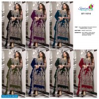 Saniya ST-1014 Shades Georgette Collection Wholesale Pakistani Concept Dress