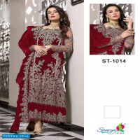 Saniya ST-1014 Shades Georgette Collection Wholesale Pakistani Concept Dress
