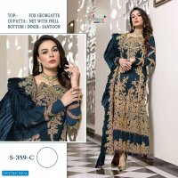SHREE FAB S-359 DESIGN COLOR GEORGETTE PAKISTANI DRESSES