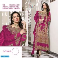 SHREE FAB S-359 DESIGN COLOR GEORGETTE PAKISTANI DRESSES