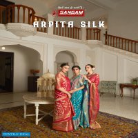 SANGAM PRINTS ARPITA SILK DESIGNER SILK SARIS WHOLESALER