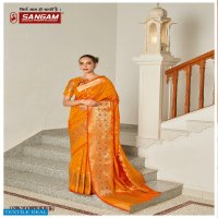 SANGAM PRINTS ARPITA SILK DESIGNER SILK SARIS WHOLESALER