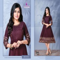 DHADAK BY MAYRA HEAVY RAYON WITH WORK KURTI CATALOG WHOELSALER BEST RATE