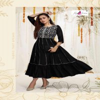 FLY FREE AIR HEAVY RAYON LONG FAILR KURTI CATALOG WHOLESALER BEST RATE