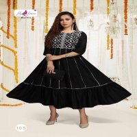 FLY FREE AIR HEAVY RAYON LONG FAILR KURTI CATALOG WHOLESALER BEST RATE