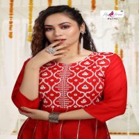 FLY FREE AIR HEAVY RAYON LONG FAILR KURTI CATALOG WHOLESALER BEST RATE