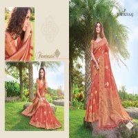 JOH RIVAAJ JANSI VOL 71 7101-7109 SERIES BANARASI SILK FANCY SARIS WHOLESALER