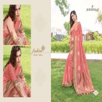 JOH RIVAAJ JANSI VOL 71 7101-7109 SERIES BANARASI SILK FANCY SARIS WHOLESALER