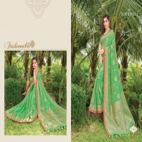 JOH RIVAAJ JANSI VOL 71 7101-7109 SERIES BANARASI SILK FANCY SARIS WHOLESALER