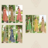 JOH RIVAAJ JANSI VOL 71 7101-7109 SERIES BANARASI SILK FANCY SARIS WHOLESALER