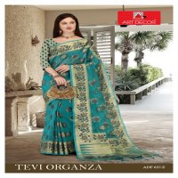 Art Decor Tevi Organza Wholesale Indian Sarees