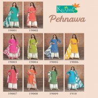 Kushal's Pehnawa Wholesale Designer Kurti With Bottom And Dupatta