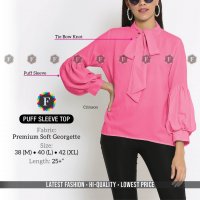PUFF SLEEVE TOP WHOLESALE SHORT TOPS CATALOG