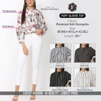 PUFF SLEEVE TOP WHOLESALE SHORT TOPS CATALOG