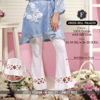 CROSS BELL PALAZZO COTTON FESTIVE SEASON SUMMER SPECIAL BOTTOM WEAR