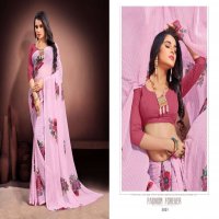 MANSAROVER FASHION KARISHMA WEIGHTLESS DIGITAL FLOWER PRINTED SAREES COLLECTION
