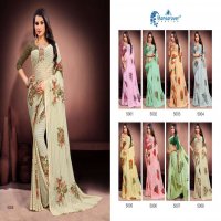 MANSAROVER FASHION KARISHMA WEIGHTLESS DIGITAL FLOWER PRINTED SAREES COLLECTION