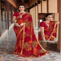 MANSAROVER FASHION LAUNCH AYUSHI WEIGHTLESS PRINTED SAREE SUPPLIER