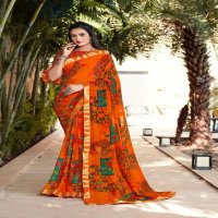 MANSAROVER FASHION LAUNCH AYUSHI WEIGHTLESS PRINTED SAREE SUPPLIER