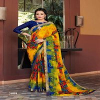 MANSAROVER FASHION LAUNCH AYUSHI WEIGHTLESS PRINTED SAREE SUPPLIER