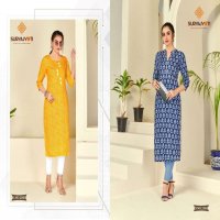 SURYAJYOTI RIHAA VOL 2 COTTON PRINTED KURTI WHOLESALER IN SURAT