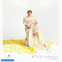 KS LUCKNOWI BY RAJTEX MODAL CHIKANKARI DIGITAL PRINTED DESIGNER SAREE