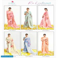 KS LUCKNOWI BY RAJTEX MODAL CHIKANKARI DIGITAL PRINTED DESIGNER SAREE