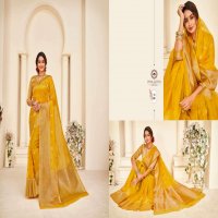 PINK LOTUS HEER VOL 1 1301-1313 SERIES ORGANZA SAREE WITH WEAVING RICH PALLU