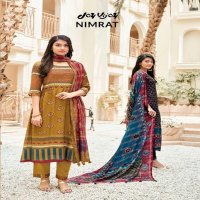 Jay Vijay Nimrat Wholesale Pure Muslin Handwork Salwar Kameez