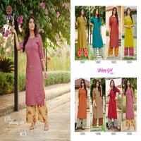 BAANVI LAUNCH HAPPY GIRL FANCY KURTI WITH PLAZZO