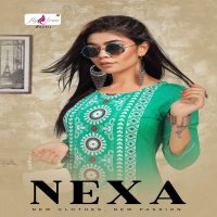 NEXA BY FLY FREE HEAVY RAYON KURTI WITH SHARAARA CATALOG WHOLESALER BEST RATE