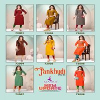 PANKHUDI VOL-3 BY MAYRA REYON SILK WITH EMBROYDREY AND STICHING PATTERN KURTI