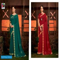 Pikasho Pista Wholesale Vichitra Silk Sarees