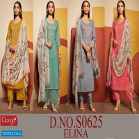 Ganga Elina S0625 Wholesale Muslin Silk With Embroidery Salwar Kameez