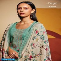 Ganga Elina S0625 Wholesale Muslin Silk With Embroidery Salwar Kameez