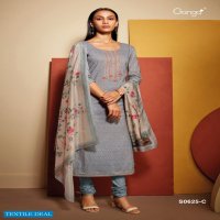Ganga Elina S0625 Wholesale Muslin Silk With Embroidery Salwar Kameez